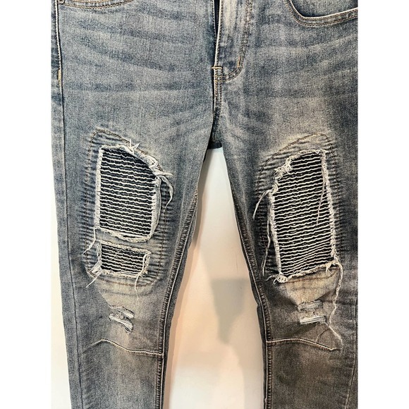 Kayden K Distressed Skinny Denim Jeans Mens Size 30 - Picture 2 of 7